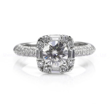 Premium Wedding Anniversary Jewelry Engagement Moissanite Ring for New Year Gift